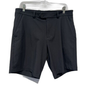 G/Fore Golf Performance Shorts Stretch Onyx Black Flat Front Resort Men sz 32